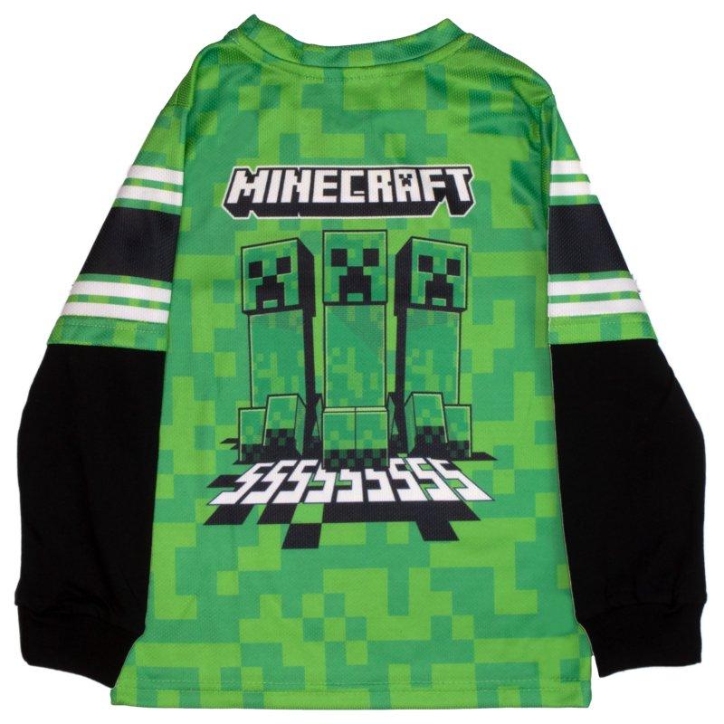 Minecraft Jolly Mobs SSS Creepeer Boys Athletic Long Sleeve And Sweatpants 2-Piece Set For Kids (Size 4-16)
