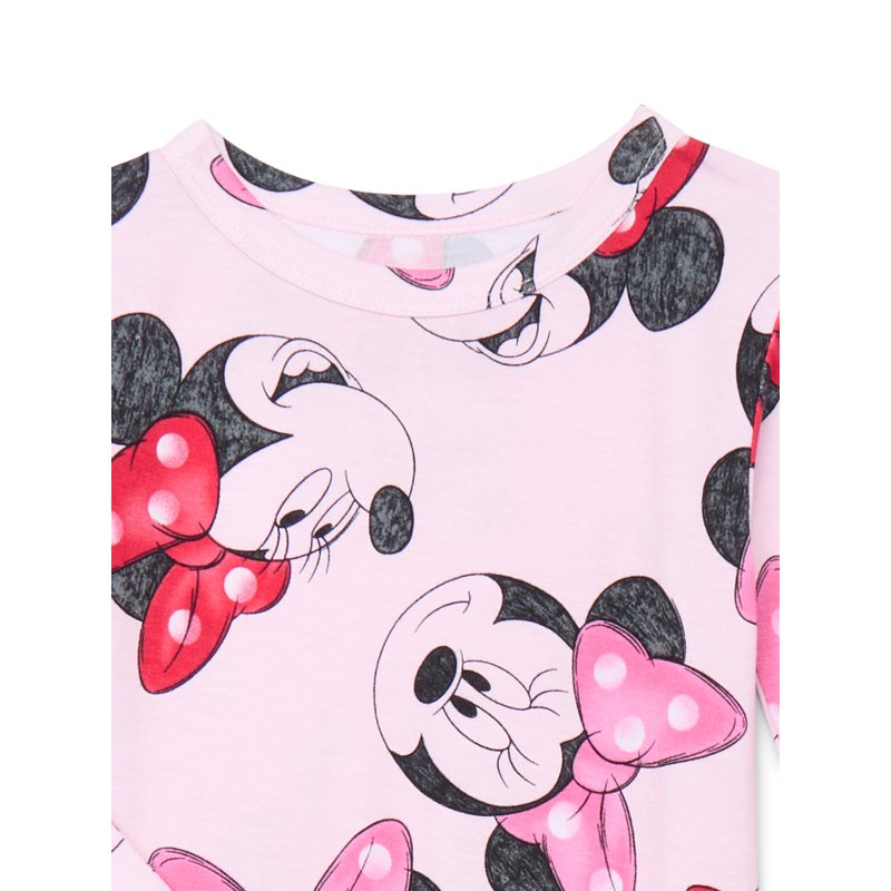 Minnie Mouse Girls Top And Pants Pajama Set 2-Piece Sizes 4-10