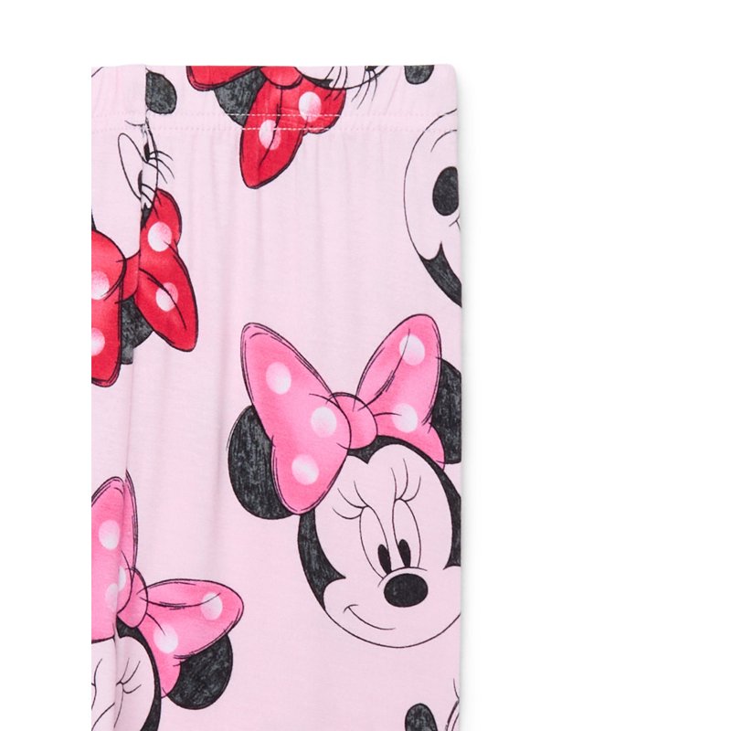 Minnie Mouse Girls Top And Pants Pajama Set 2-Piece Sizes 4-10