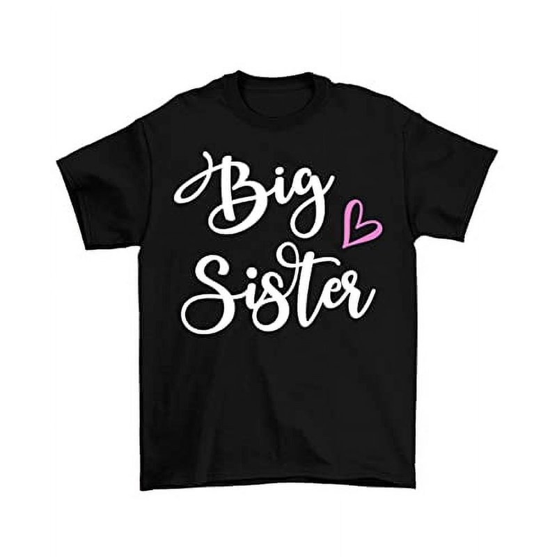 MISS POPULAR Big Sister Super Soft Short Sleeve T-Shirts for Big Sis Announcement Promoted to Big Sister Everyday Wear Toddler to Big Girl Sizes