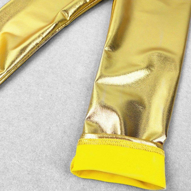 MKOSPLRT 2-11 Years Glitter Pants For Kid High Waist Sparkly Pants Baggy Straight Wide Leg Pants Fashion Party Club Pants For Girl Boy