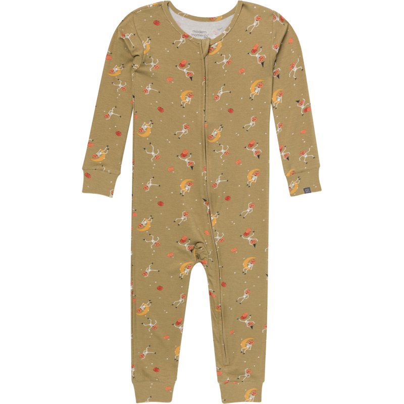 Modern Moments by Gerber Baby and Toddler Neutral Super Soft Halloween One-Piece Pajama Sizes 0/3 Months - 5T