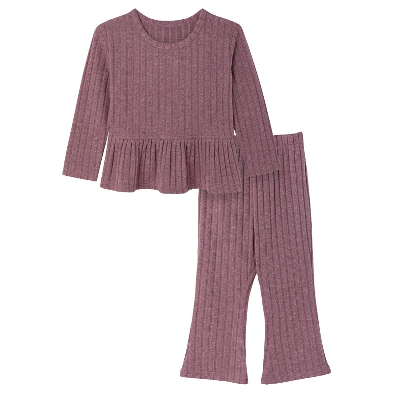 Modern Moments By Gerber Toddler Girl Peplum Top And Legging Outfit Set Sizes 12M-5T