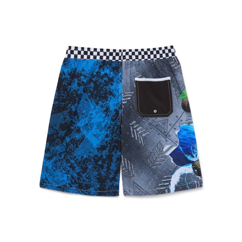 Monster Jam Boys’ Print And Graphic Swim Trunks With UPF 50+ Sizes 4-12