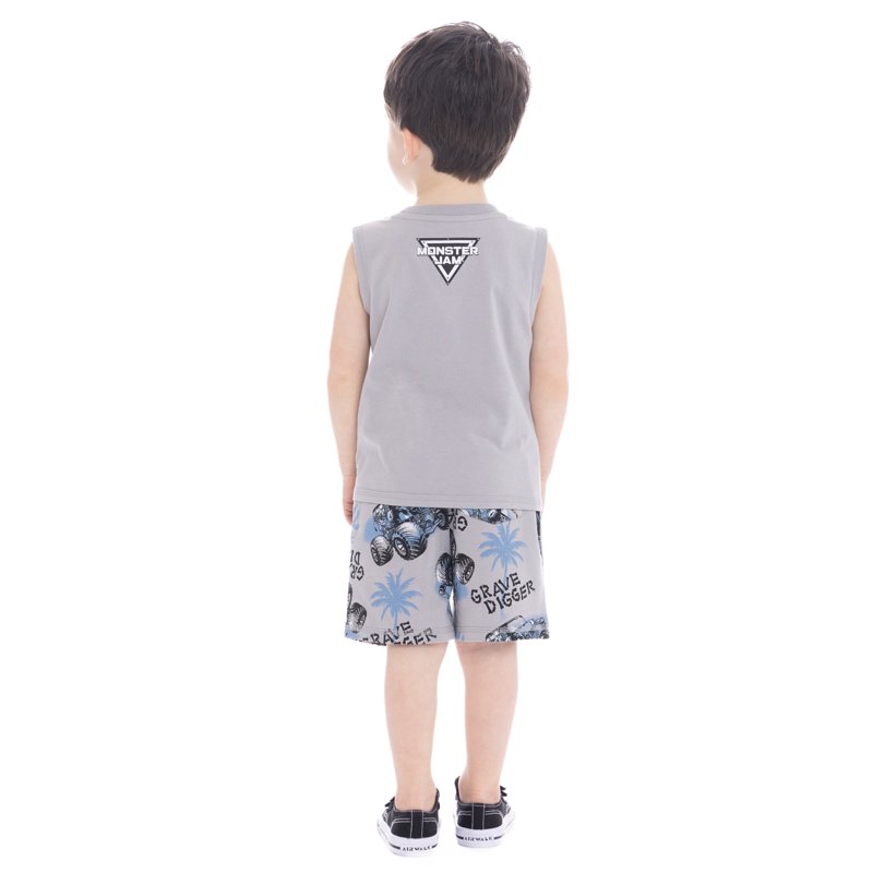 Monster Jam Toddler Boys Graphic Print Tank Top And Shorts Set 2-Piece Sizes 12M-5T