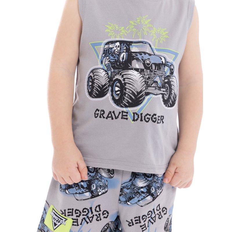 Monster Jam Toddler Boys Graphic Print Tank Top And Shorts Set 2-Piece Sizes 12M-5T