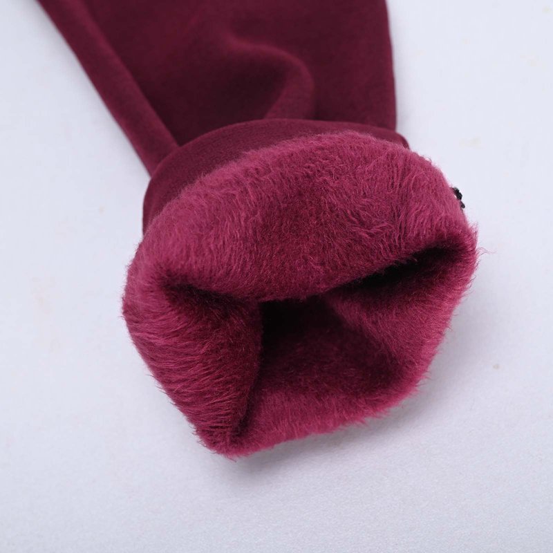 NAISIBABY Girls Winter Tights Socks Strech Velvet Thicken High Waist Casual Ballet Dance Pantihose Red Free Size(14-17T)