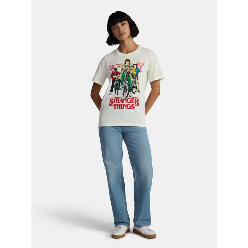 Netflix Stranger Things Graphic Tee With Short Sleeves Women’s Sizes XXS-XXL