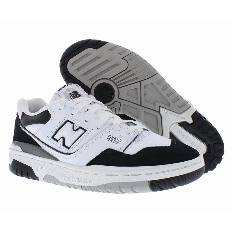 New Balance 550 GS Boys Shoes Size 4 Color: White/Black