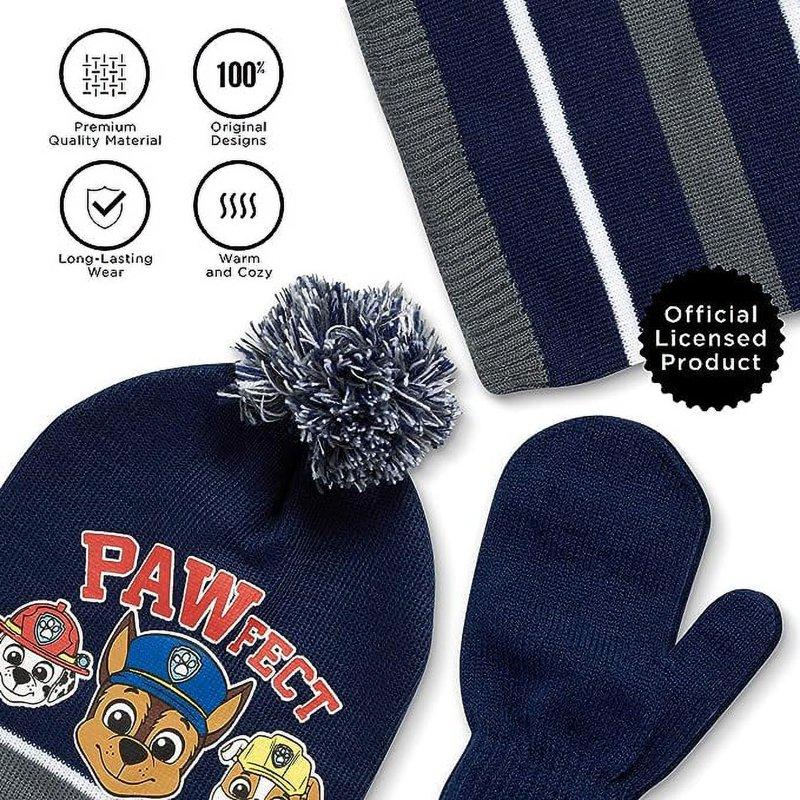 Nickelodeon Boys' Paw Patrol Or Teenage Mutant Ninja Turtles Cold Weather Set (2T-7)