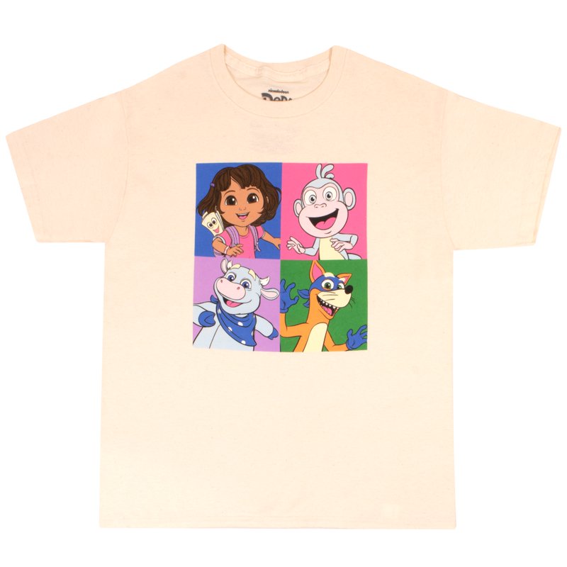 Nickelodeon Dora The Explorer Girls 2 Pack Short Sleeve T-shirt Set For Kids (Sizes XS-XL)