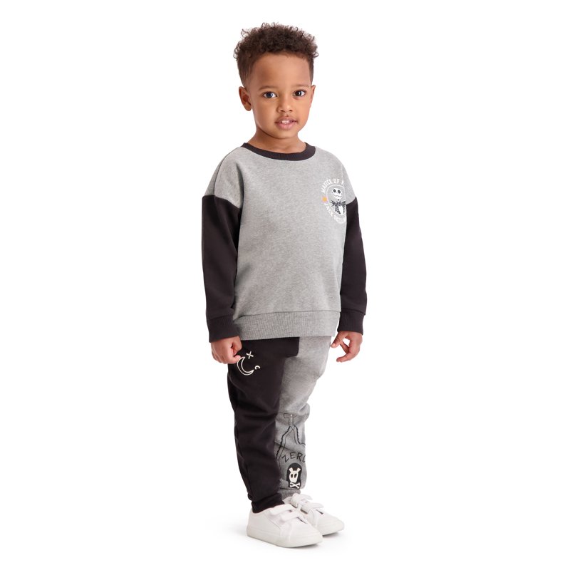 Night Before Christmas Toddler Boys Jack Skellington Jogger Set Sizes 12M-5T