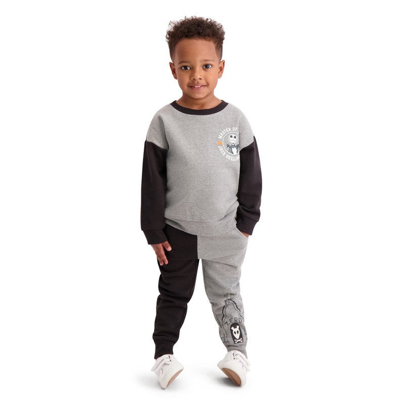 Night Before Christmas Toddler Boys Jack Skellington Jogger Set Sizes 12M-5T