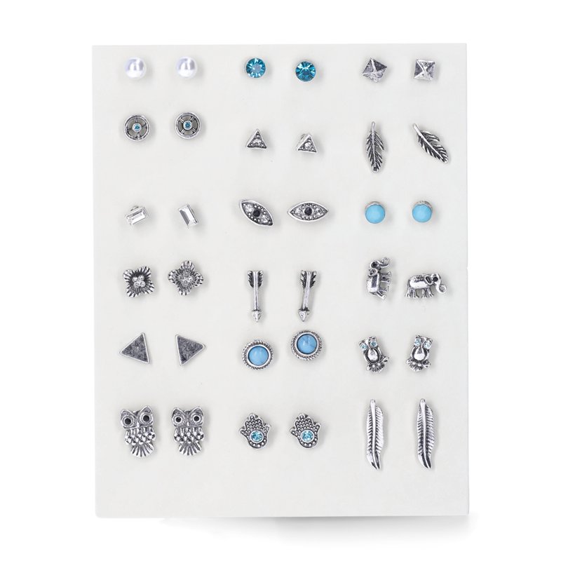 No Boundaries Arrow Evil Eye and Stud Earrings 18-Pack Women's