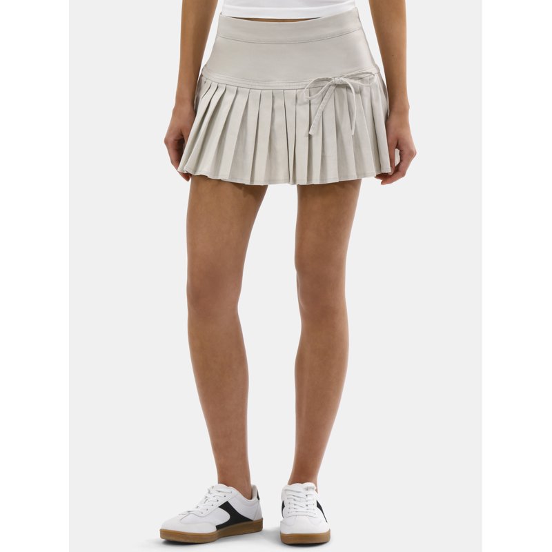 No Boundaries Bow Pleated Mini Skort Women's