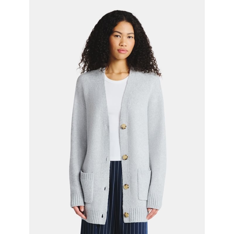 No Boundaries Button-Front Grandpa Cardigan Women's