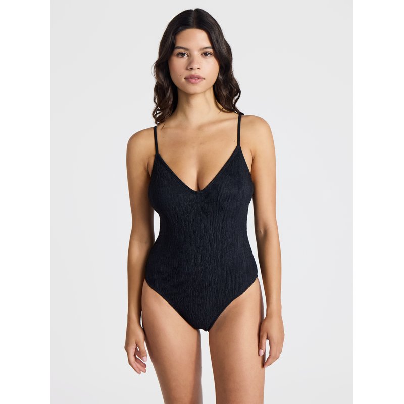 No Boundaries Crinkle One-Piece Swimsuit Women’s