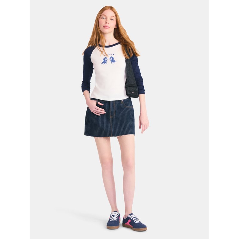 No Boundaries Denim Mini Skirt Women's