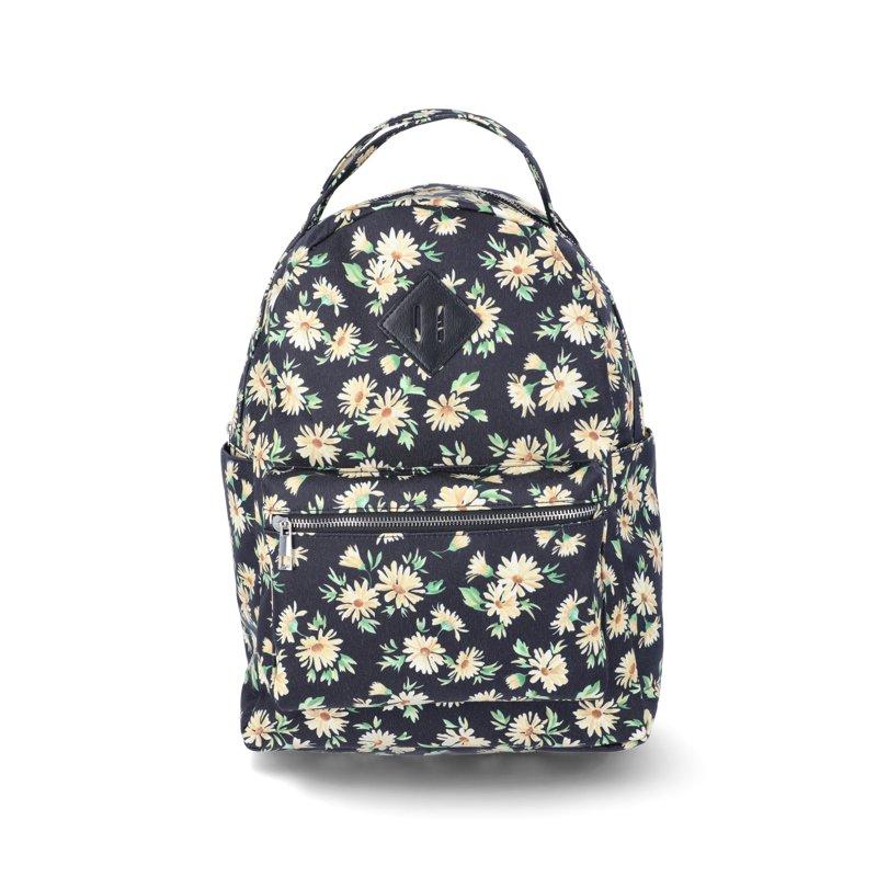 No Boundaries Dome Backpack Black Daisy Women's