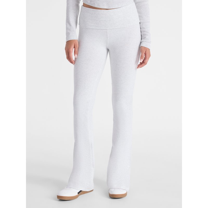 No Boundaries Flare Pants with Foldover Waistband Women's