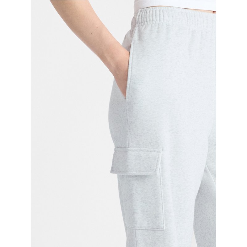 No Boundaries Fleece Cargo Wide-Leg Pants 30'' Inseam Women's