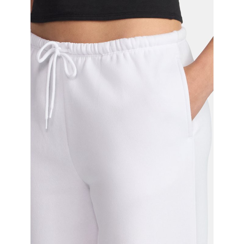No Boundaries Game Day Wide Leg Fleece Joggers 30'' Inseam Women's