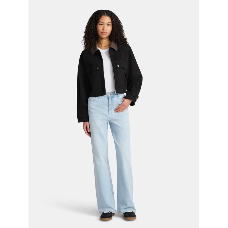 No Boundaries High Rise Baggy Wide Leg Jeans 32'' Inseam Women’s And Women's Plus