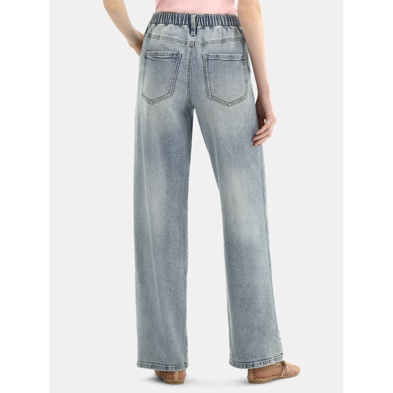 No Boundaries High-Rise Wide-Leg Baggy Pants 30'' Inseam Women’s