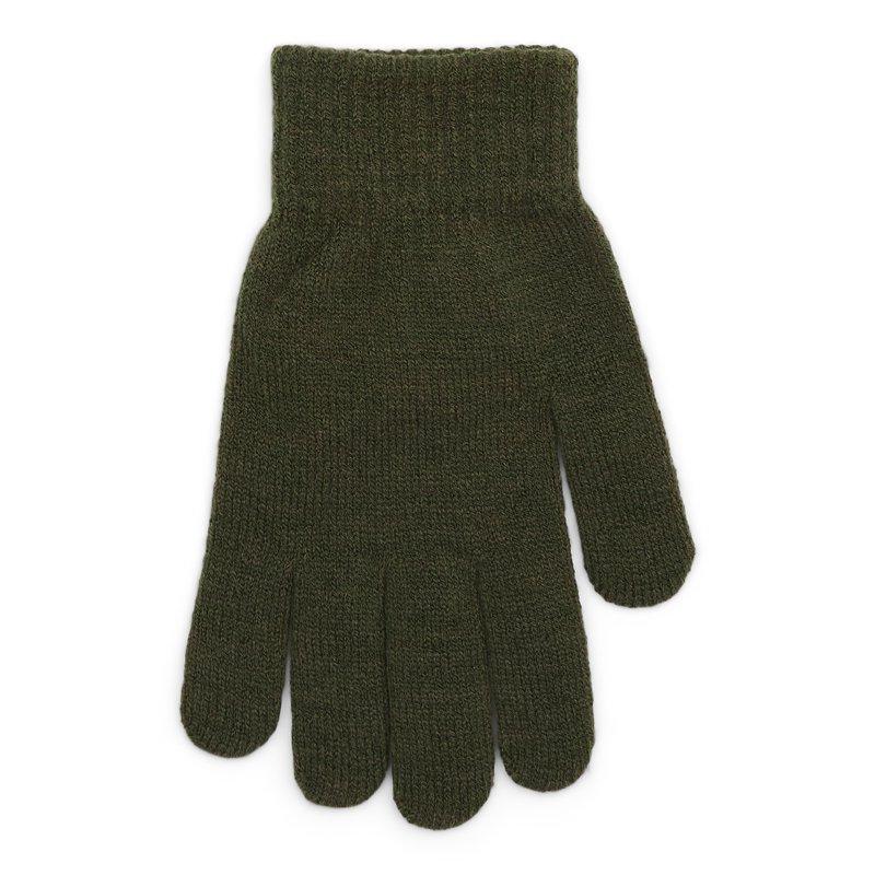 No Boundaries Knit Gloves 2-Pack Women's One Size Darkest Olive