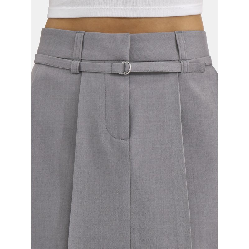 No Boundaries Pleated Belted Mini Skirt Women's