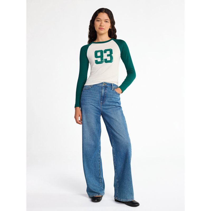 No Boundaries Raglan Tee with Long Sleeves Women’s