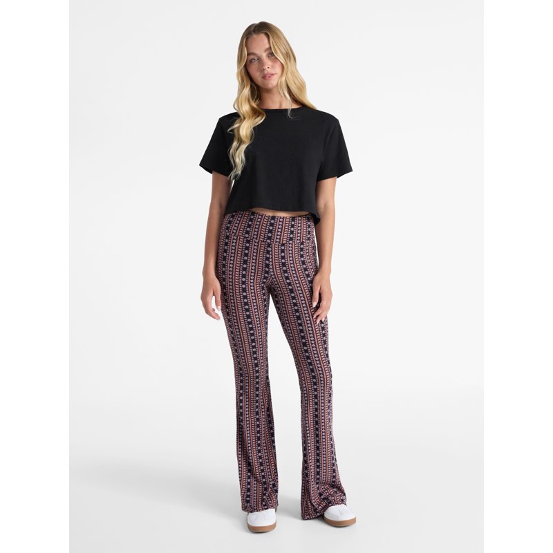 No Boundaries Ribbed Flare Pants Women's