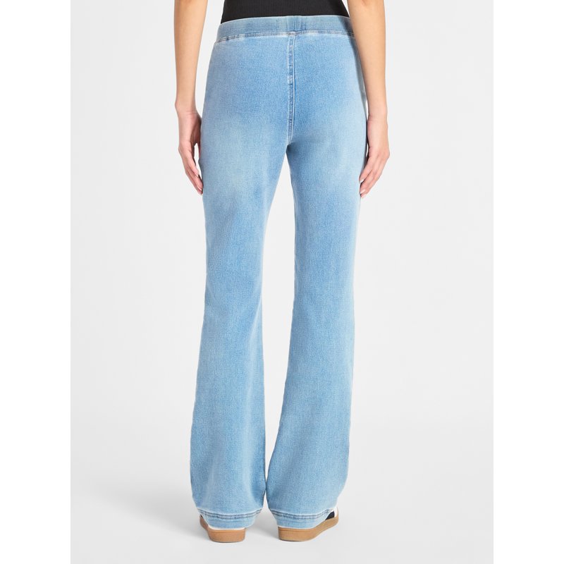 No Boundaries Ribbed Waist Bootcut Pants 31.5'' Inseam Women's