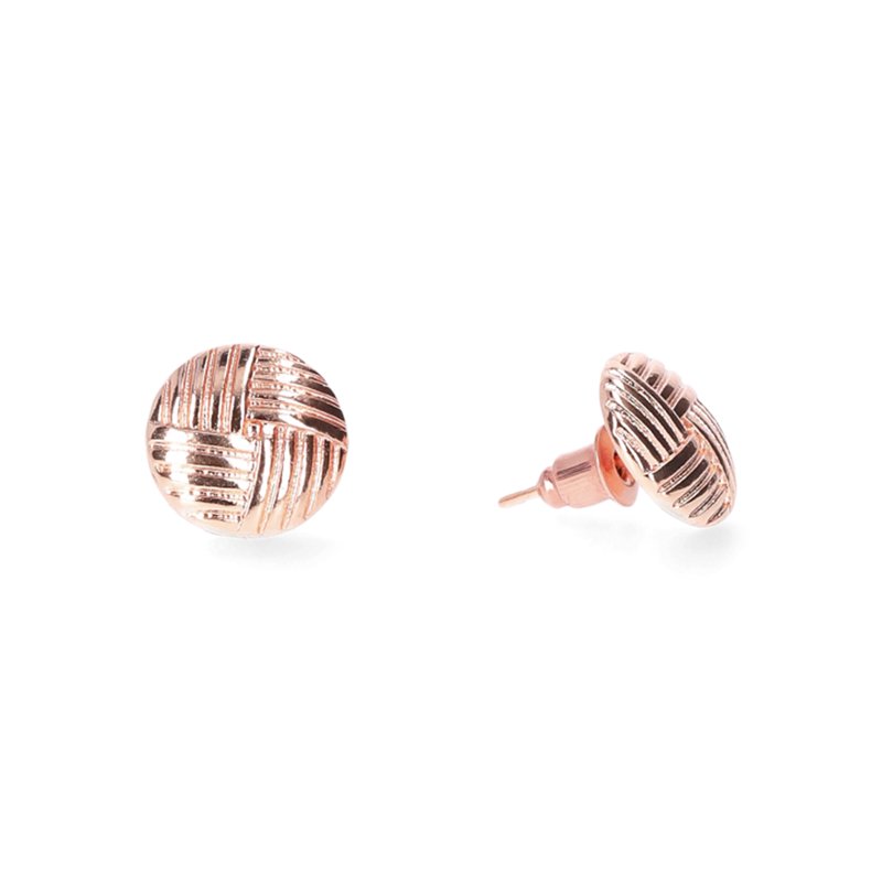 No Boundaries Rose Gold-Tone Floral Crystal Earrings Set 18-Pack Women’s