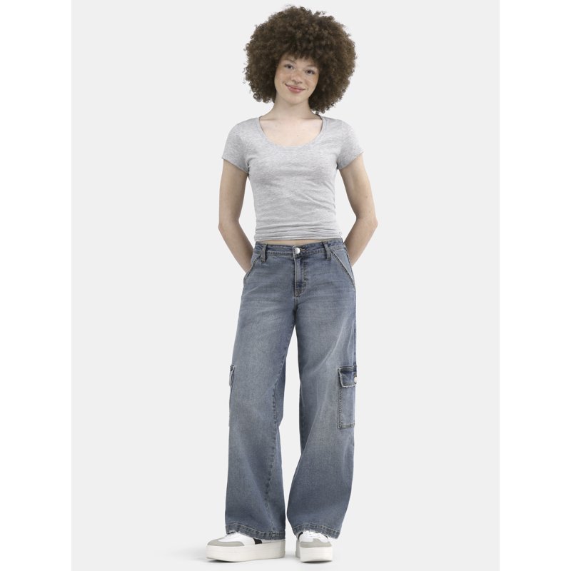 No Boundaries Scoop Neck Tee With Short Sleeves Women's