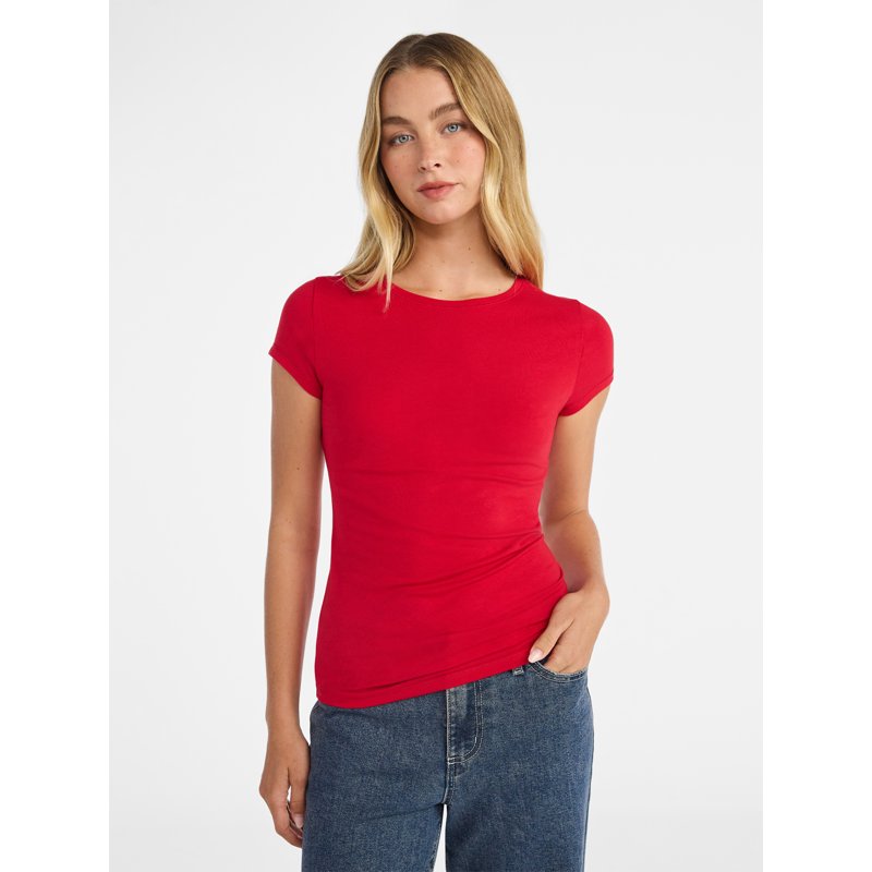No Boundaries Scoop Neck Tee With Short Sleeves Women’s