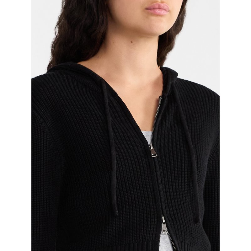 No Boundaries Two Way Zip Up Hoodie Sweater Lightweight Women's