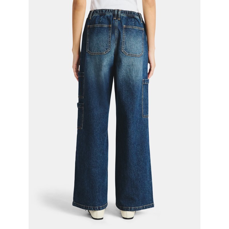 No Boundaries Wide Leg Cargo Pants 31.5'' Inseam Women's