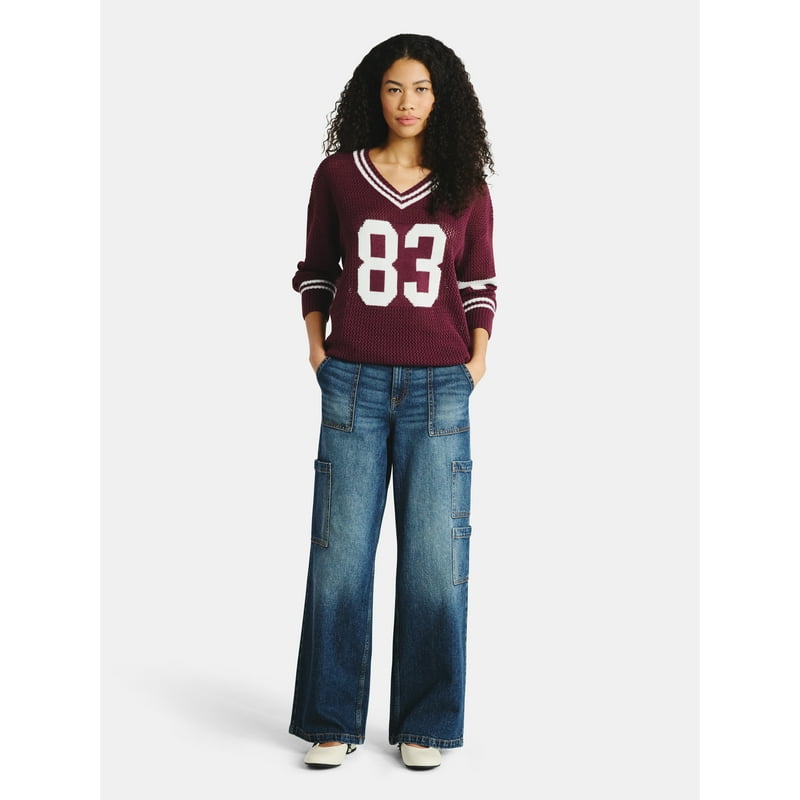 No Boundaries Wide Leg Cargo Pants 31.5'' Inseam Women's