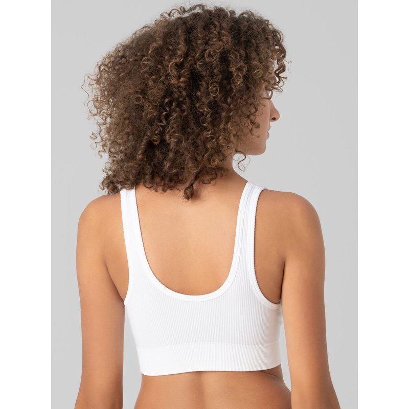 No Boundaries Women's Double Scoop Seamless Bra Sizes XS-3XL