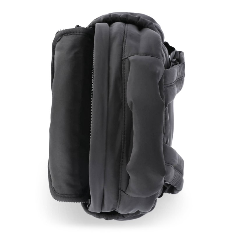No Boundaries Women's Hands Free Puffy Mini Backpack Black