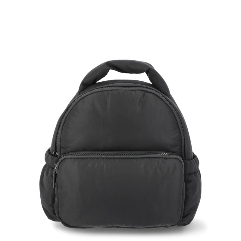 No Boundaries Women's Hands Free Puffy Mini Backpack Black