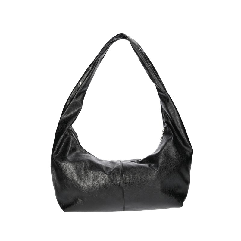 No Boundaries Women's Stud Hobo Bag Black