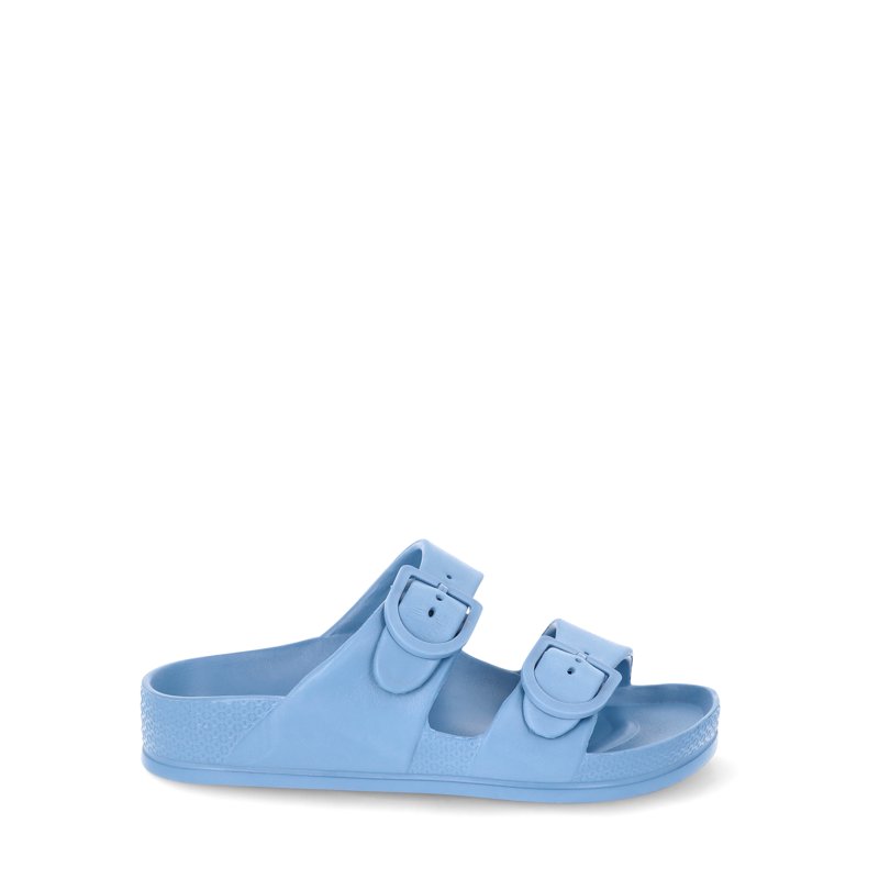 No Boundaries Women's Two Buckle EVA Slide Sandals
