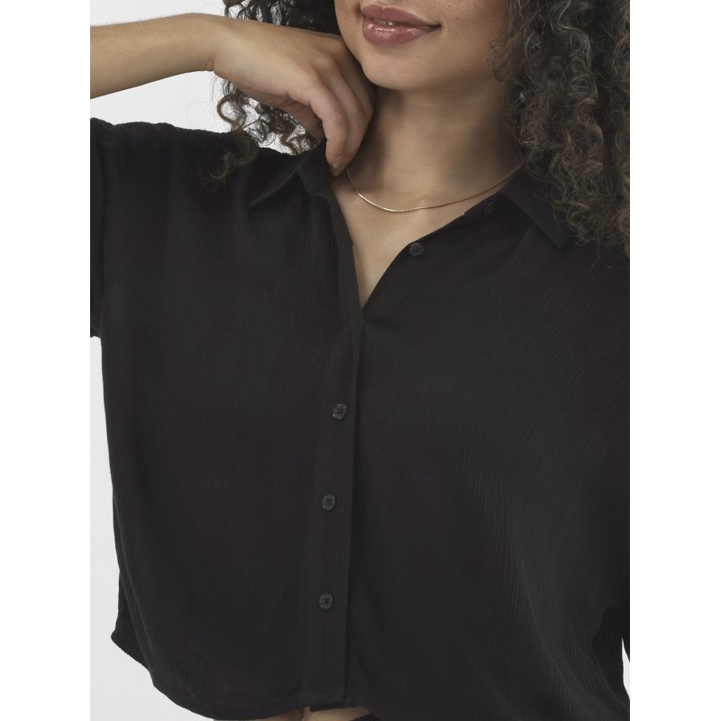 No Boundaries Woven Button Front Top And Shorts Set 2-Piece Women's