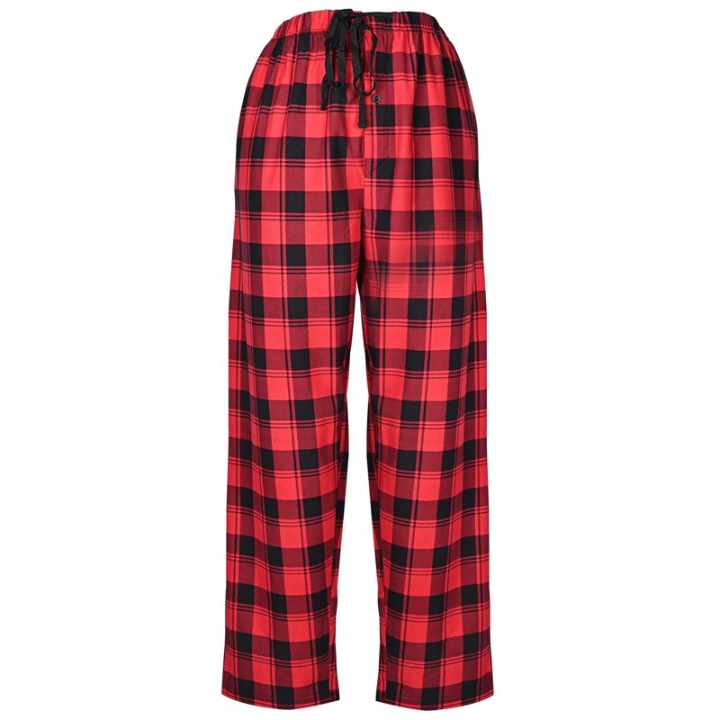 North 15 Boy's Plaid Plush Fleece Pajama Pants - Small / Size 8 - 1205B-Design3-8