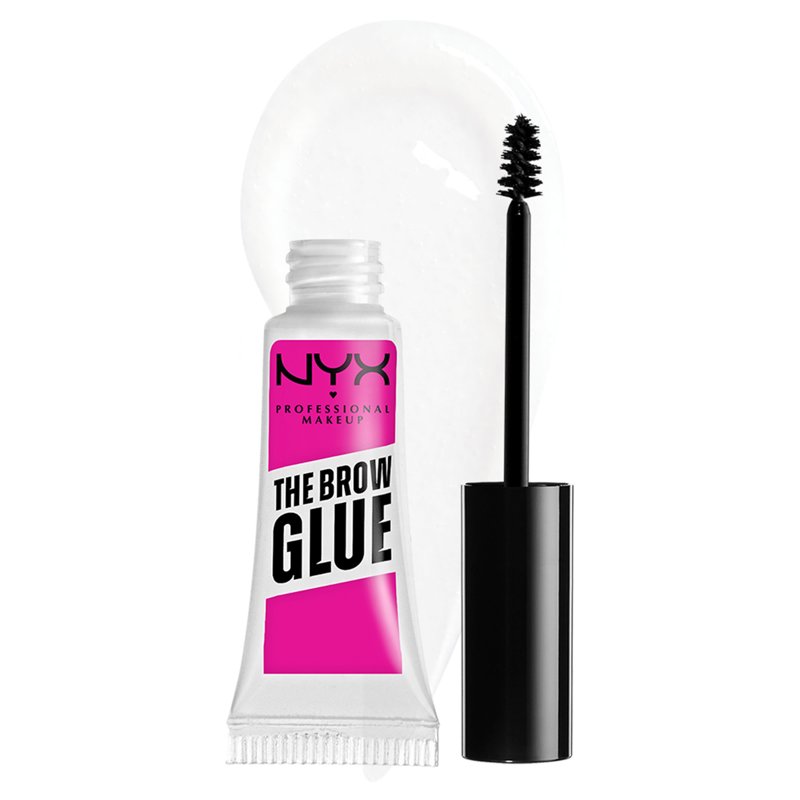 Nyx Professional Makeup Brow Glue Extreme Hold Eyebrow Gel Clear 0.17 Oz