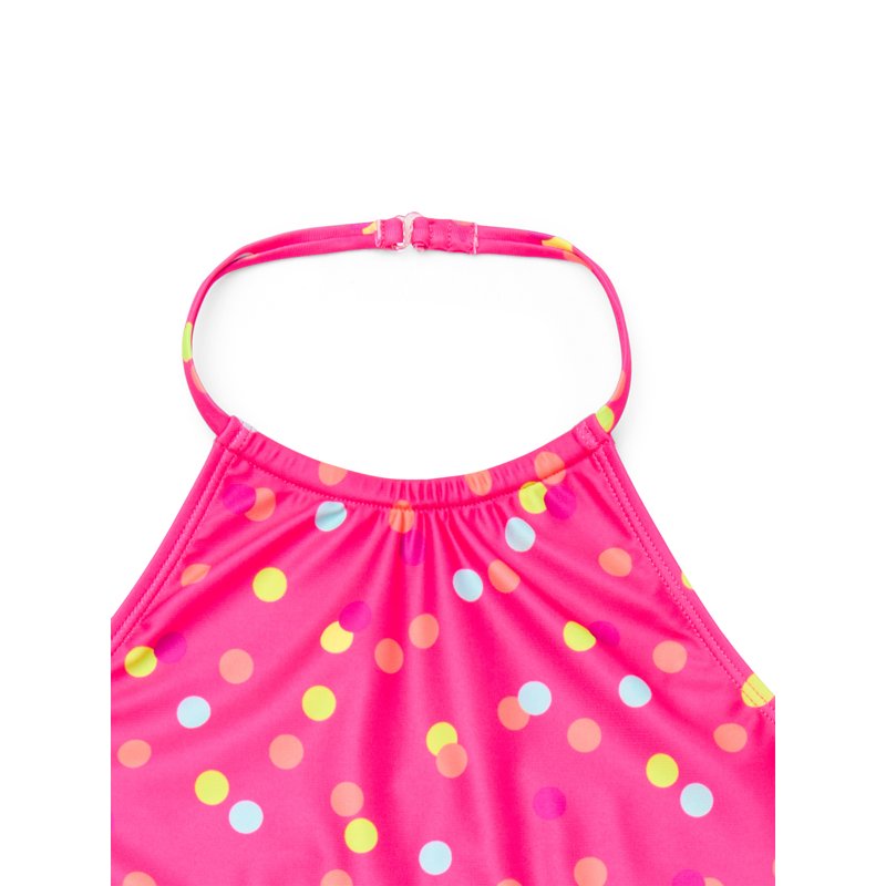 Ocean Gear Girls Halter Bikini Top And Boyshorts Swim Set 2-Piece Sizes 4-18