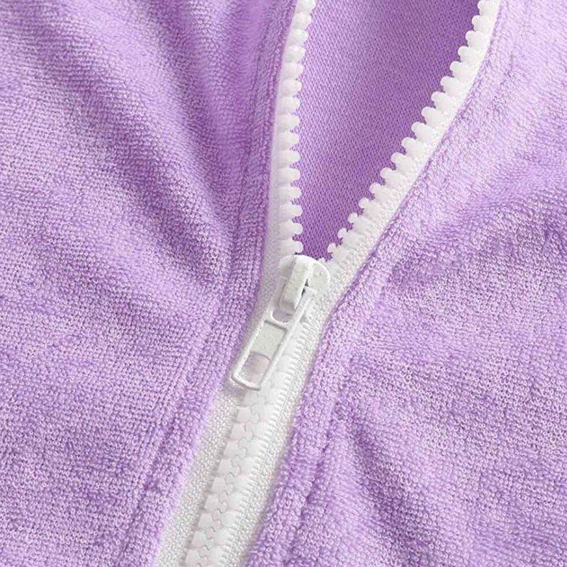 Odeerbi Kids Girls Swim Cover Up Toddler Swimsuit Coverup Hooded Zip-Up Beach Bathing Suit Robe