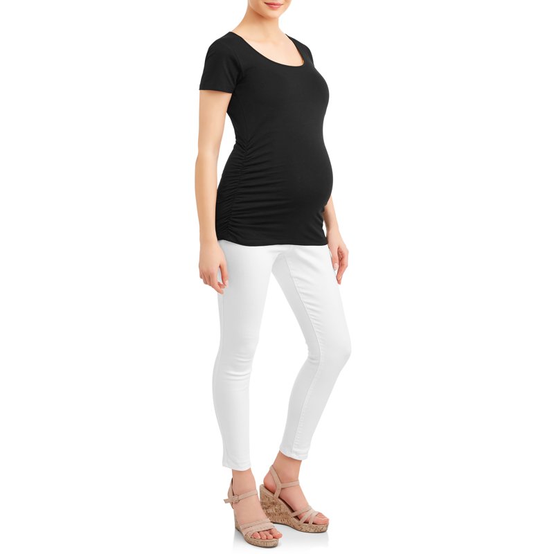 Oh Mamma Maternity Women's Scoop Neck T-Shirt (Womens & Womens Plus)